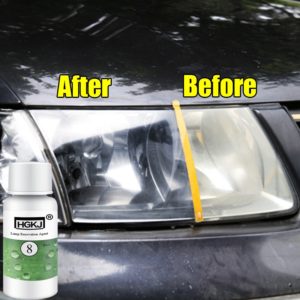 HGKJ 20ML Auto Cleaning Window Glass Cleaner Headlight Repair Refurbishment Fluid White Headlight Repair Car Accessories TSLM1