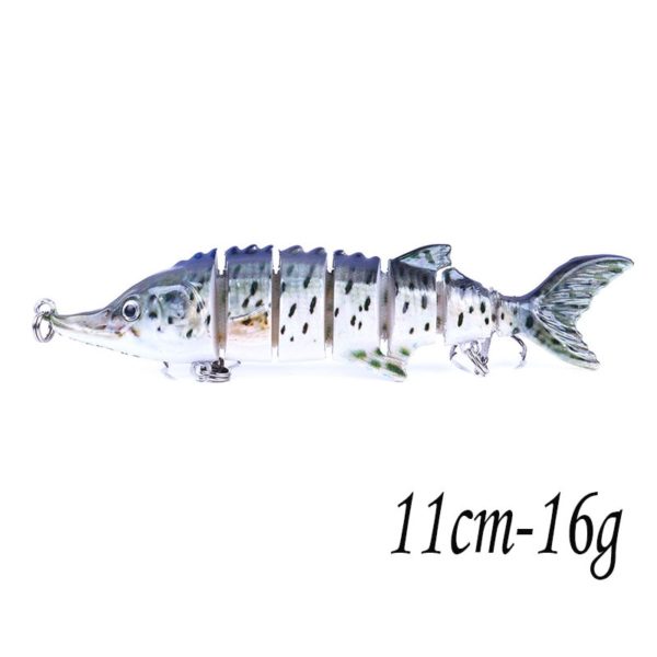 13.7cm 27g Sinking Wobblers 8 Segments Fishing Lures Multi Jointed Swimbait Hard Bait Fishing Tackle For Bass Isca Crankbait