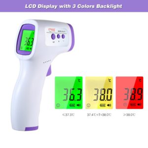 Non-contact termometro Infrared IR temperature temperature meter Digital temperature gun LCD Display termometro with Fever Alarm