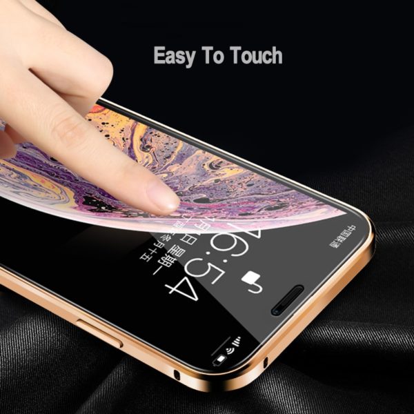 Metal Magnetic Phone Case For Samsung Galaxy S8 S9 S10 Plus S10E 5G Double Sided Glass Case For Samsung Note 8 9 10 Pro A50 Case