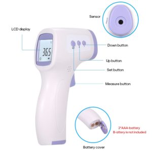Non-contact termometro Infrared IR temperature temperature meter Digital temperature gun LCD Display termometro with Fever Alarm