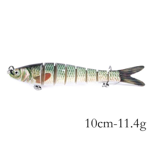 13.7cm 27g Sinking Wobblers 8 Segments Fishing Lures Multi Jointed Swimbait Hard Bait Fishing Tackle For Bass Isca Crankbait