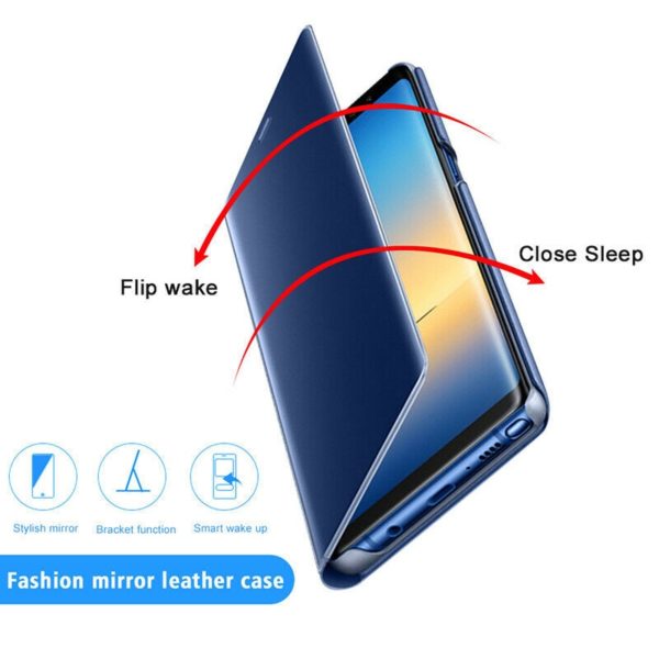 Smart Mirror View Flip Phone Case For Samsung Galaxy A01 A21 A41 A51 A71 A81 A91 S10Lite Note 10 Lite M60S M80S Protective Cover