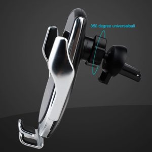 R2 Car Phone Holder Wireless Car Charger Infrared Auto Clamp Mount Qi Quick Fast Mobile Phone Charger for iPhone 11 pro Max