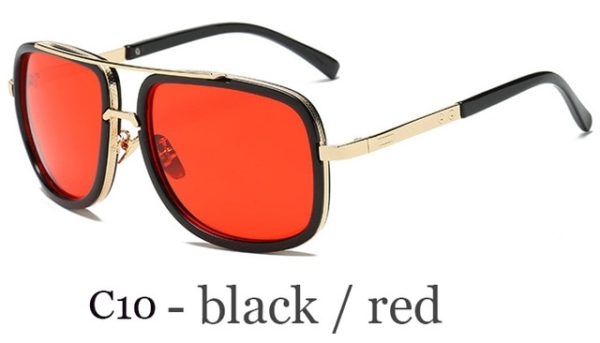 NEW luxury Avengers Tony Stark Style for women Sunglasses Men Square Brand Design Sun Glasses Oculos Retro male iron Man