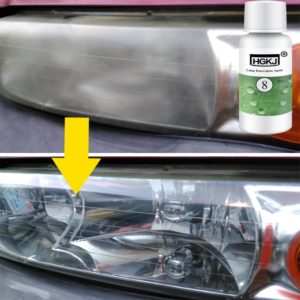 HGKJ 20ML Auto Cleaning Window Glass Cleaner Headlight Repair Refurbishment Fluid White Headlight Repair Car Accessories TSLM1
