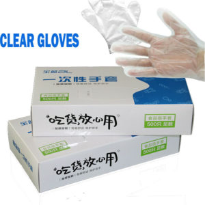 100/500 PCS/Set Food Plastic Gloves Disposable Gloves for Restaurant Kitchen BBQ Eco-friendly Food Gloves Fruit Vegetable Gloves