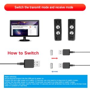 VIKEFON Bluetooth 5.0 Audio Receiver Transmitter Mini Stereo Bluetooth AUX RCA USB 3.5mm Jack For TV PC Car Kit Wireless Adapter