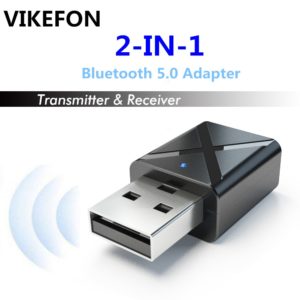 VIKEFON Bluetooth 5.0 Audio Receiver Transmitter Mini Stereo Bluetooth AUX RCA USB 3.5mm Jack For TV PC Car Kit Wireless Adapter