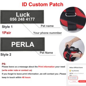 Personalized Dog Harness Reflective Adjustable Pet Harness Vest For small large Dog With Customized Patch Dog Walking Supplies
