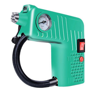 12V Portable Air Tire Inflator Pump LED Safety Hammer Compressor For Motorcycle Electric Auto Car Bike
